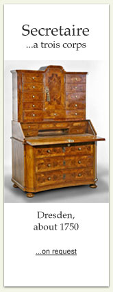 Secretaire, Dresden about 1750